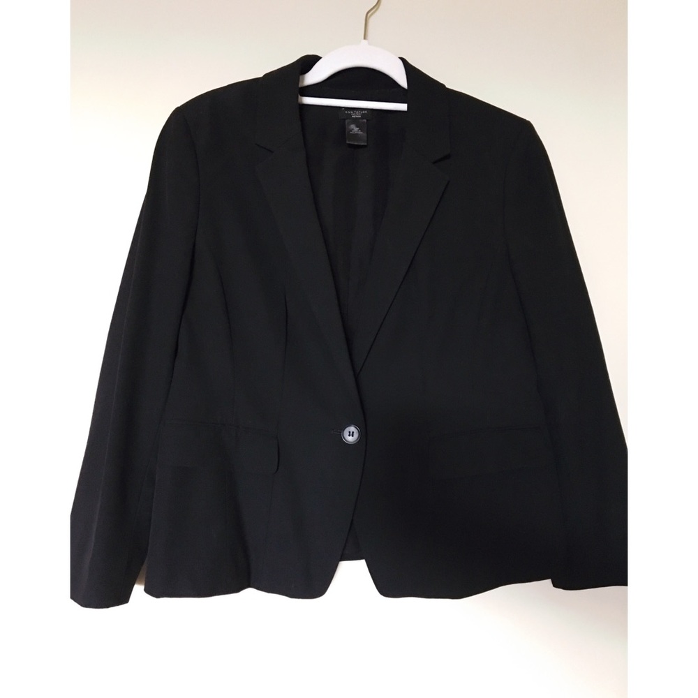 ☀️ Ann Taylor Black Suit Jacket | Size 12P
